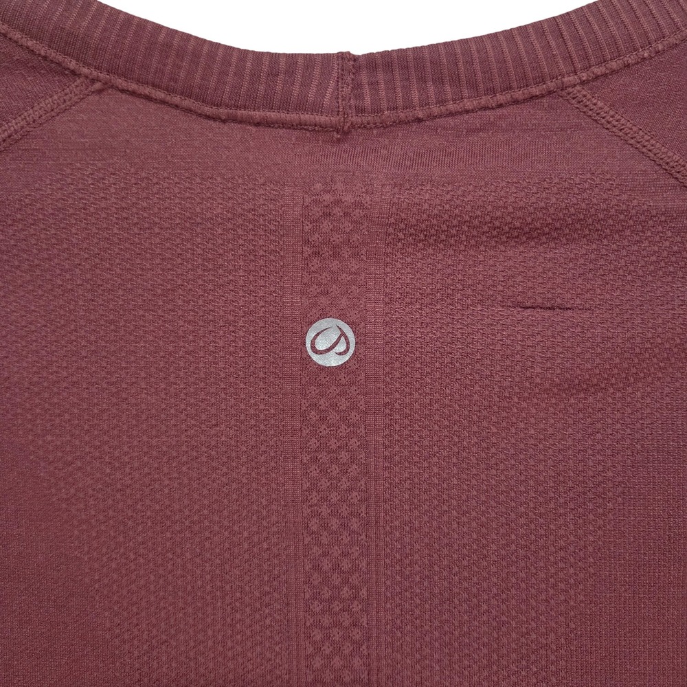 CRZ YOGA Womens Seamless Long Sleeve Training Shirt Thumbholes Mauve Large L - Picture 6 of 7